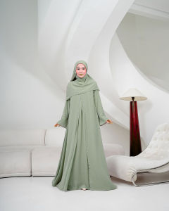 Abaya 2025 Warna Burgundy Viral Terlaris/Gamis Abaya Kamalia Model 2 Layer Bahan Ceruty Babydol Full Furing Aplikasi Payet Mutiara/Abaya Dress Jumbo Ukuran M L XL XXL/Abaya Cantik Simple Elegant Edisi Lebaran 2025