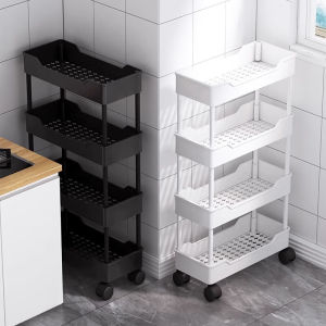 Kun Feng Gap Storage Rack Floor Multi-Layer Kitchen Gap Household Bathroom Trolley Refrigerator Side Narrow Storage Rack
