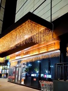 5M 216LED Icicle Lights Fairy Lights with 8Modes In/Outdoor Curtain Lights For New Year Home Store Decor lights