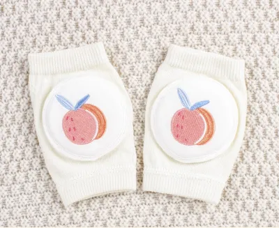[SG Ready Stock] SOC006A Baby Boy Girl Crawling Pad Baby Knee Elbow Guard Socks Embroidered details [Little Gems] Breathable Durable Cute unisex bear bunny