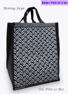 Tas Hajatan Spunbond  Pita 22 Bee Hitam