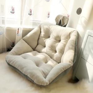 FFBH Lazy Floor Sitting Cushion Soft Relax Childrens Backrest Cushions Lounger Comfortable Pad Home Bedroom Textile Decoration Pads 6B2Z9
