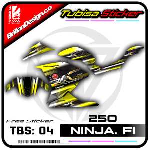 Sticker Striping Variasi Ninja 250 FI - Stiker Striping Motor Kawasaki Ninja 250 FI. TBS.SF.04