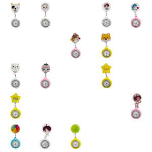 Hanging Lapel Nurse Watch with Silicone Brooch Clip On Design for Quick Time Check Clinics Setting Hospital Professional