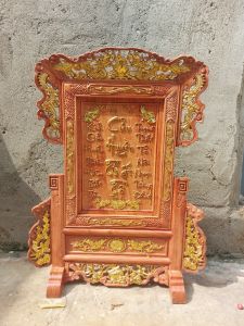 Khung ảnh thờ cửu huyền thất tổ- Khung bài vị 20x25 cm