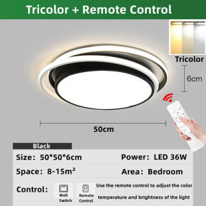 Lampu LED Ceiling Light Modern Lampu Bilik 3Color Dimming/ Remote Control Nordic Light Bedroom Light Living Room Light Room Light Lampu Bilik Tidur