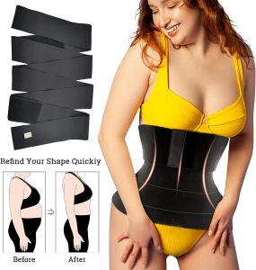 *KHS* 3m Yoga Fitness Waist Trainer Shaping Wrap Belt Abdominal Strap Sports Binding Strap Belt Elastic Abdominal Strap