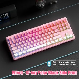 ✨SG STOCK✨EWEADN V80 Wireless Mechanical Keyboard Bluetooth Tri-Mode RGB 87 Keys Hot-Swap Gaming Office
