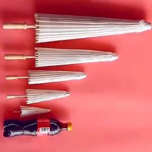 20/40/60/84cm White Chinese Paper Umbrella Handmade DIY Parasol For Wedding Decor And Dance Props