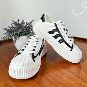 Haseena Chava Sepatu Wanita Sneakers Fashion Simple Putih Hitam