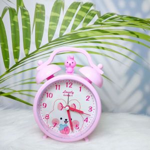 Đồng Hồ Báo Thức Hình Thỏ dễ Thương có báo thức