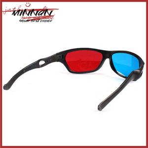 [minnan] 3D Glasses Red Blue Black Frame For Dimensional Anaglyph TV Movie DVD Game