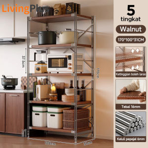 kitchen organizer storage rack adjustable kitchen shelf rak dapur stainless steel oven rack microwave shelf Heavy Duty Rack