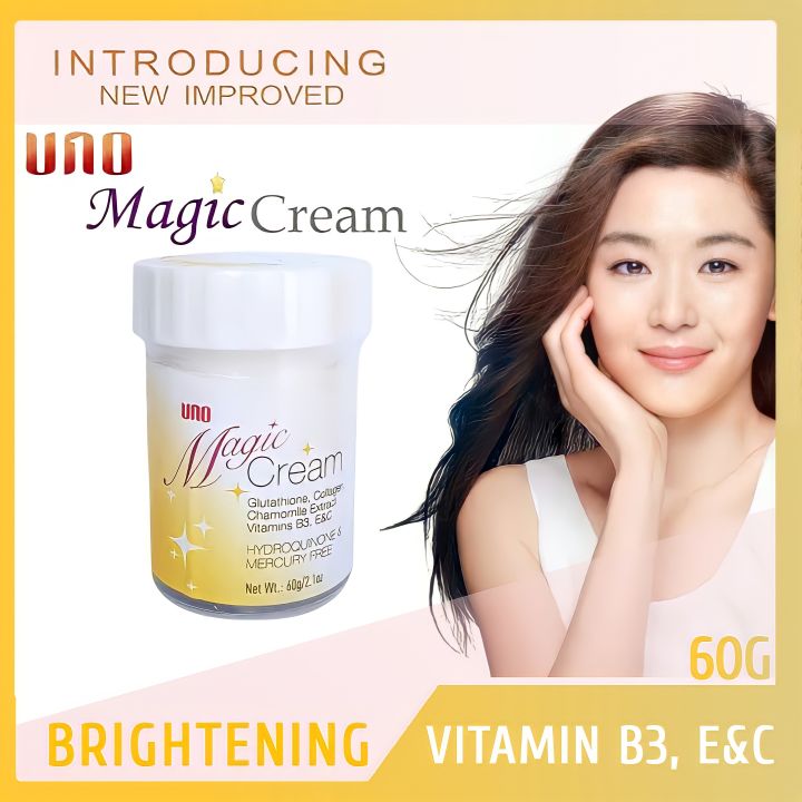 Uno Magic Cream Skin Whitening 60g Original Better than Greenika