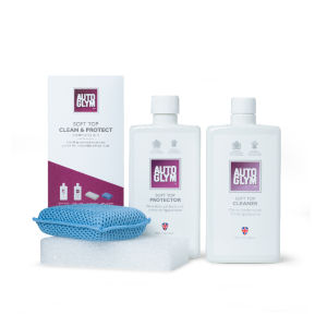 Autoglym Soft Top Clean and Protect Kit - Fabric Hood Maintenance Kit  Everything you need to clean and protect fabric convertible soft top hoods