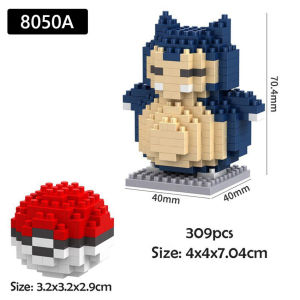 3D Nano Block Pokemon Character Pikachu Mainan Balok Blok Bangunan Building Blocks Mainan Anak