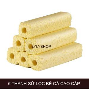 6 Sứ lọc thanh 15 x 3.8cm cao cấp vật liệu lọc hồ cá bể cáloại bỏ kim loại nặng bổ sung khoáng chất & nguyên tố
