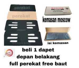 FRAMELESS PLATE DUDUKAN PLAT NOMOR / FRAMELESS PLAT SET DEPAN BELAKANG INCLUDE BAUT BOSHING FRAMELES COVER PLAT NO TATAKAN DUDUKAN PLAT UNIVERSAL FINO LEXI GENIO MIO AEROX NMAX DLL QUALITY PREMIUM MOSCOW