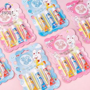 JINGQII ลูกบอลบับเบิ้ลสีสันสดใสเป่าลูกโป่งพลาสติกไม่ระเบิดปลอดภัยสำหรับเด็กเด็กผู้ชายเด็กผู้หญิงของขวัญที่สร้างสรรค์การ์ตูนของเล่นกาววิเศษ ของเล่น Hongxii