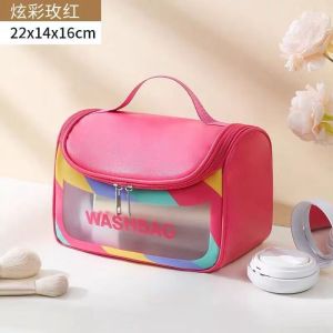 Tas Kosmetik Warna / Tas Kosmetik Besar / Pouch Makeup / Tas Penyimpanan Alat Make up