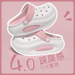[Free Shipping] Croc Shoes 2025 New Style WomenS Summer Outdoor Cute Thick-Soled Non-Slip Beach Two-Way Wear Closed-Toe Shoes