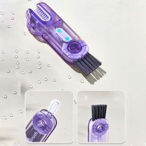 EHTYR U-shaped 3 in 1 Cleaner Brush Dinosaur Shape Cartoon Cup Cleaning Brushes Bottle Teat Brush Rotatable Groove Gap Cleaning Brush Kitchen