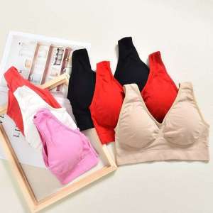 SB-113 ชุดชั้นใน เสื้อชั้นใน เสื้อชั้นในไร้ขอบไร้โครง เสื้อในผ้านิ่มสวมใส่สบาย บราสาวอวบ ชุดชั้นในยืดได้เยอะ บราสาวอ้วน บราขายดี