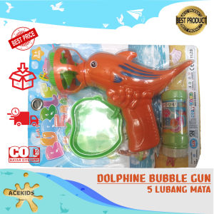 Acekids Dolphin Bubble Gun Mainan Tembak Gelembung Air Sabun Murah Original - KEP22