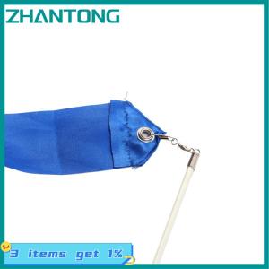 ZHANTONG 4M Đầy Màu Sắc Phòng Tập Thể Dục Vũ Băng Nhịp Điệu Cô Gái Nghệ Thuật Thể Dục Dụng Cụ Múa Ba Lê Streamer Xoay Que Cầu Vồng Thanh Đào Tạo Thể Thao