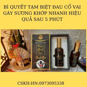 Dầu xoa bóp cô giảm đau vai gáy