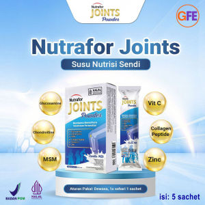 Nutrafor Joints Suplemen Kesehatan Sendi Nyeri Lutut Pergelangan Kaki Tangan Susu Powder Glucosamine