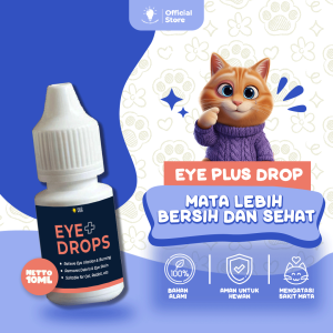 Clever Solutions - EYE PLUS DROPS (Obat Tetes Mata Kucing Obat Sakit Mata Kucing Belekan Iritasi Infeksi Berair) [Trixin Olive Care Koinami Babah Cat House]