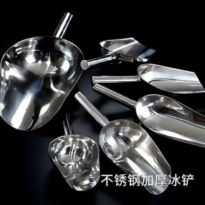 Stainless Steel Ice Scoop Ice Cream Crushed Shovel Candy Sugar Scooper Kitchen Tool Food Scoop PAZU