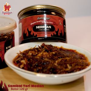 Sambal TERI MEDAN (Bojo Neriman) Botol 120gr. 5 GRATIS 1