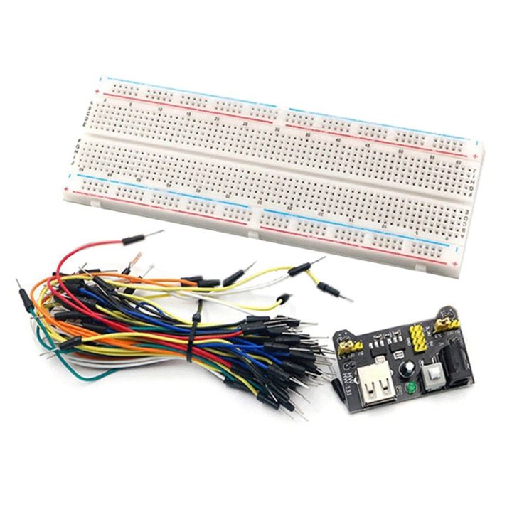MB102 Breadboard Power Module Kit with 830 Point Solderless Breadboard ...