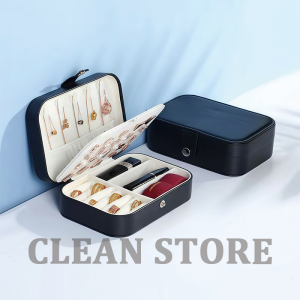 CLEAN Jewelry Box with Lock - Multi Layer Organizer for Watch Necklace Earrings Ring Bracelet Storage Case