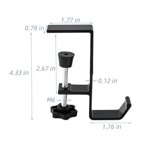 Adjustable Table Fixing Hooks Detachable Desk Side Hanger Multifunctional Punch-Free Storage Rack