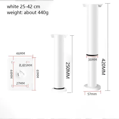 [SG In Stock]Metal Adjustable Table Leg 8-42CM Height Table Leg Sofa Leg Support Cabinet Foot Coffee Table Leg Bed Leg