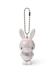 Rabbit-shaped Key Holder With Long Ears And Glossy Finish.