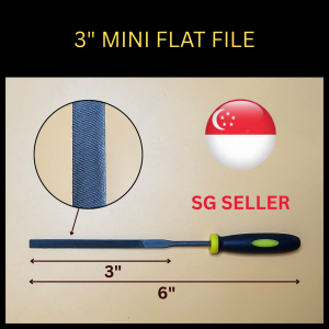 Sg Seller - 3" Mini Flat File or Needle Flat File. Can file on metal plastic aluminium