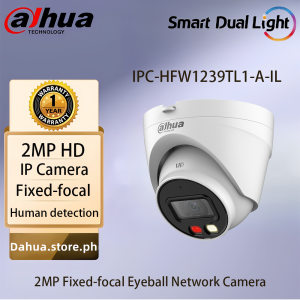 Dahua IP CCTV Camera 4MP/2MP Entry Smart Dual Light Fixed-focal Eyeball Camera With Audio Full Color Network Camera