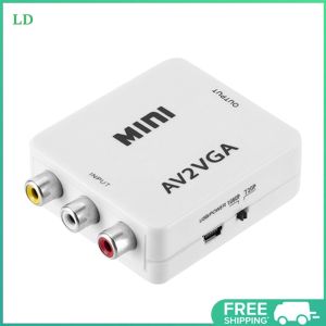 COD [Free Shipping] Portable Video Converter Box Plug and Play Multifunctional Video HDTV Adapter with Cable Free Display for