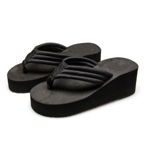 Summer Chunky slippers Slippers Flip Flops For Women With 7cm High Heels Casual women Slippers