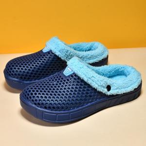 [Free Shipping] Couples style mens and womens clogs solid color slip-on outdoor casual beach shoes breathable comfortable and versatile