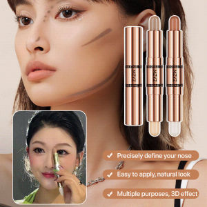 Waterproof Contouring Natural Double-End Highlight Contour Stick Nose Shadow Dualended Grooming Stick