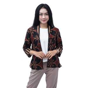 Batik Wanita Atasan Batik Blouse Bolero Size S - 5L JUMBO