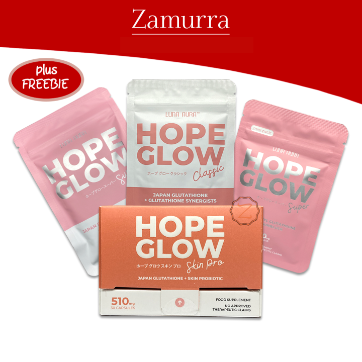Luna Aura HOPE GLOW Advance Glutathione Capsules Classic, Super Biggie,  Super Minnie, Skin Pro by Zamurra Main