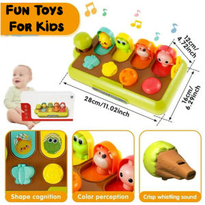 Ready Stock Baby Pop Up Animal Toy Early Learning Development Montessori Sensory Toy Interactive Toys for Kids