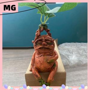 【Magical House】[ New Hot Fashion] Mandrake Grass Resin Statue Landscape Ornament Art Figurine Crafts for Garden