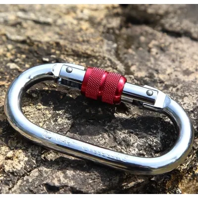 25KN High Strength 7075 Aircraft Aluminium Carabiner for Hiking Climbing and Outdoor Activities